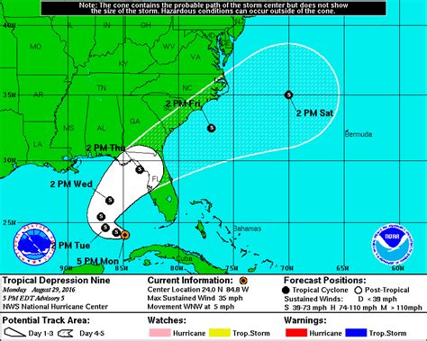 national hurricane center forecast tracks